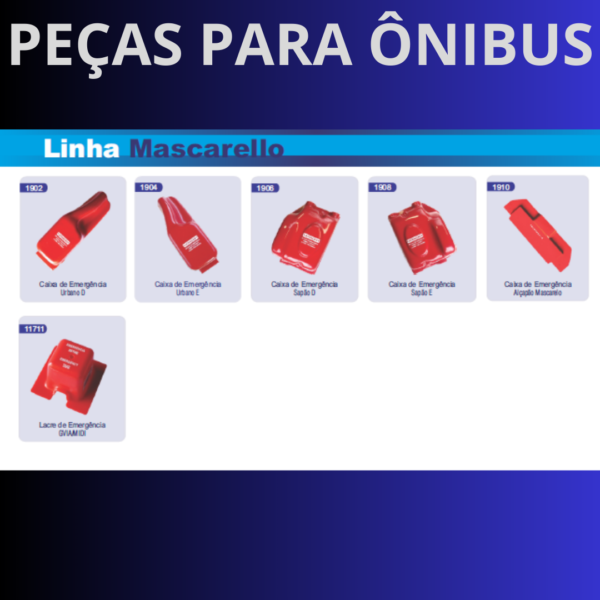 Peças para ônibus - Linha Mascarello