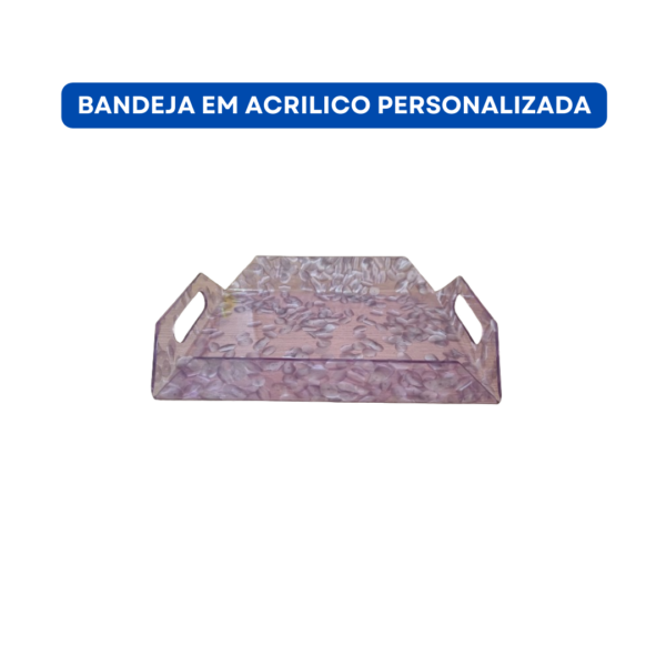 Bandeja em acrilico personalizada - Image 3