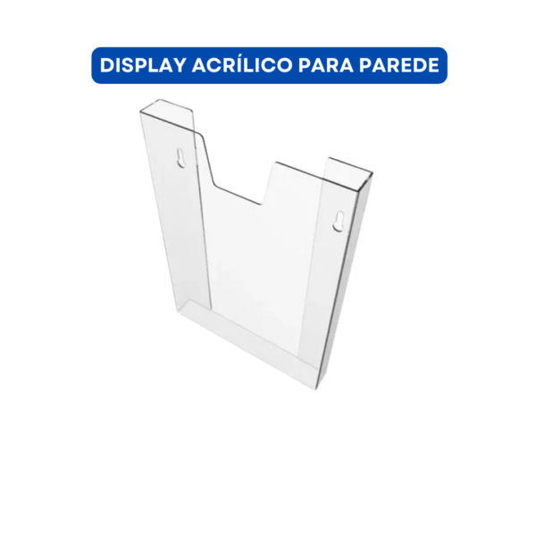 Display de acrilico para parede