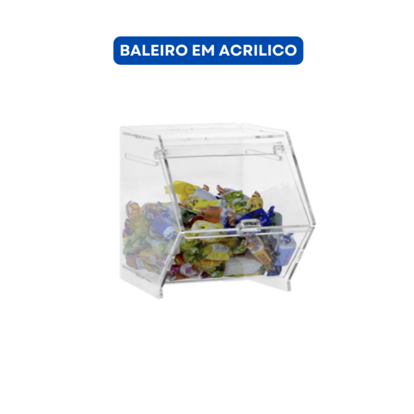 Baleiro em acrilico