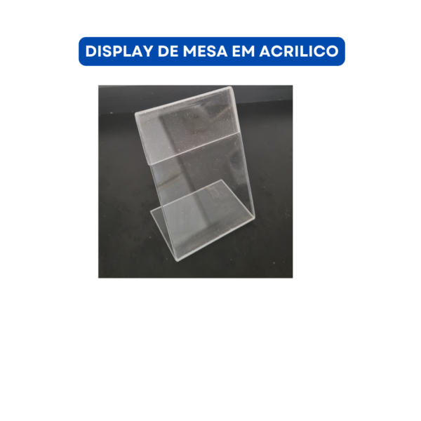 Placa de identificação de mesa em acrilico - Image 2